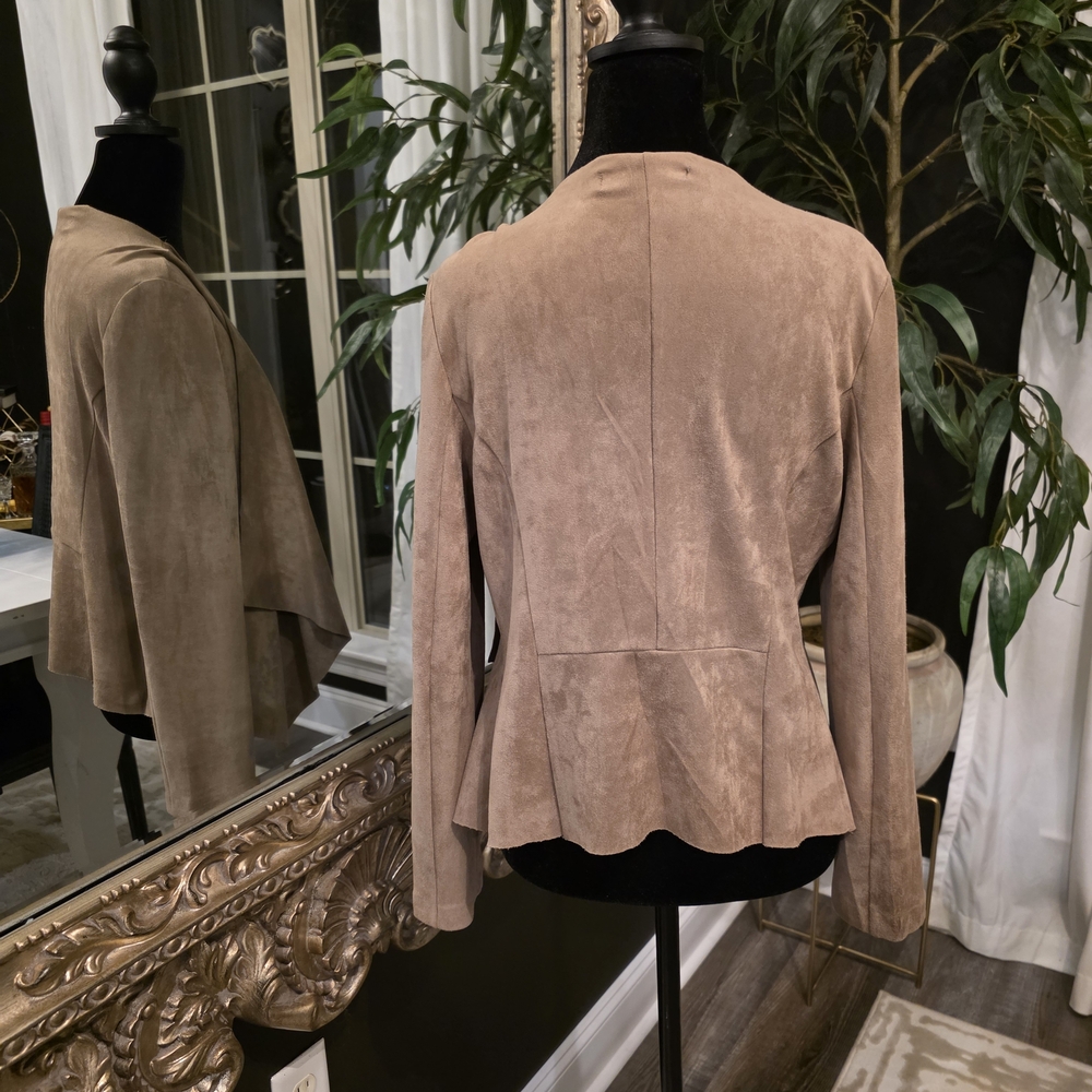 DO+BE Faux Suede Open Front Jacket – Women’s Size Medium - Picture 5 of 7